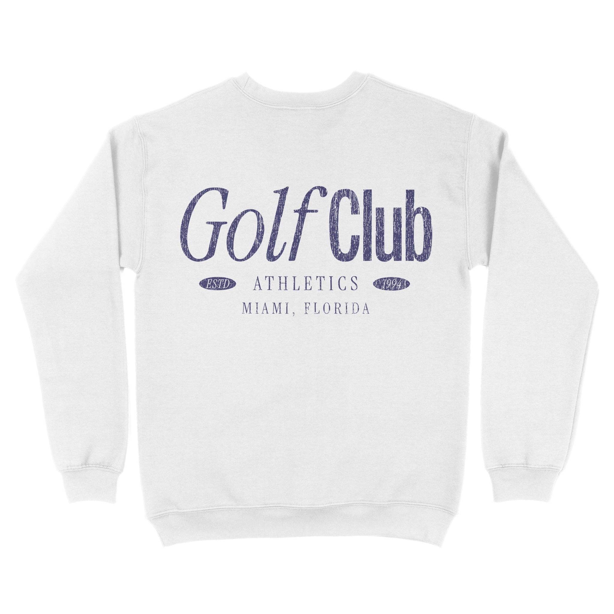Miami Golf Club 2 Crewneck White back