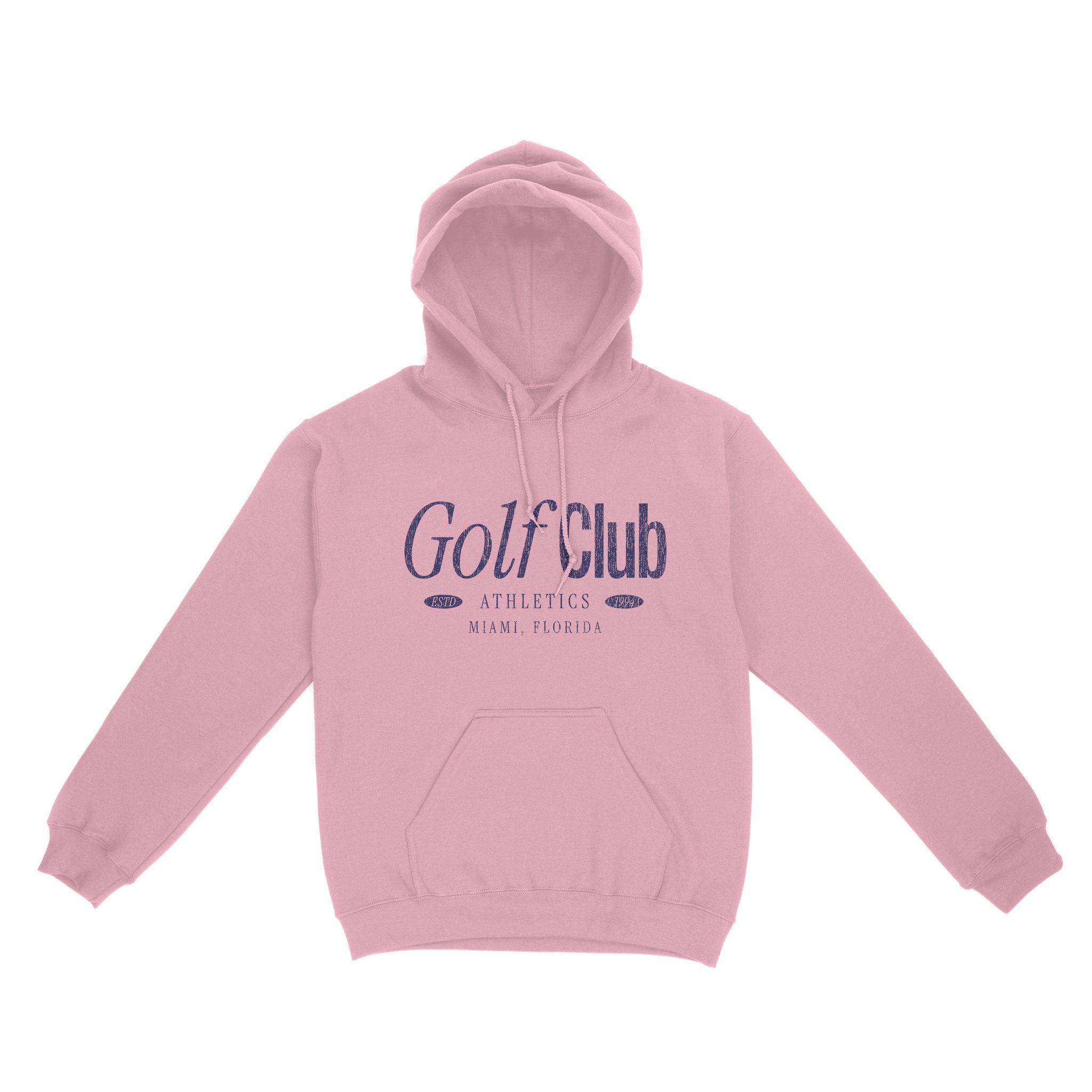 Miami Golf Club 2 Hoodie Light Pink front