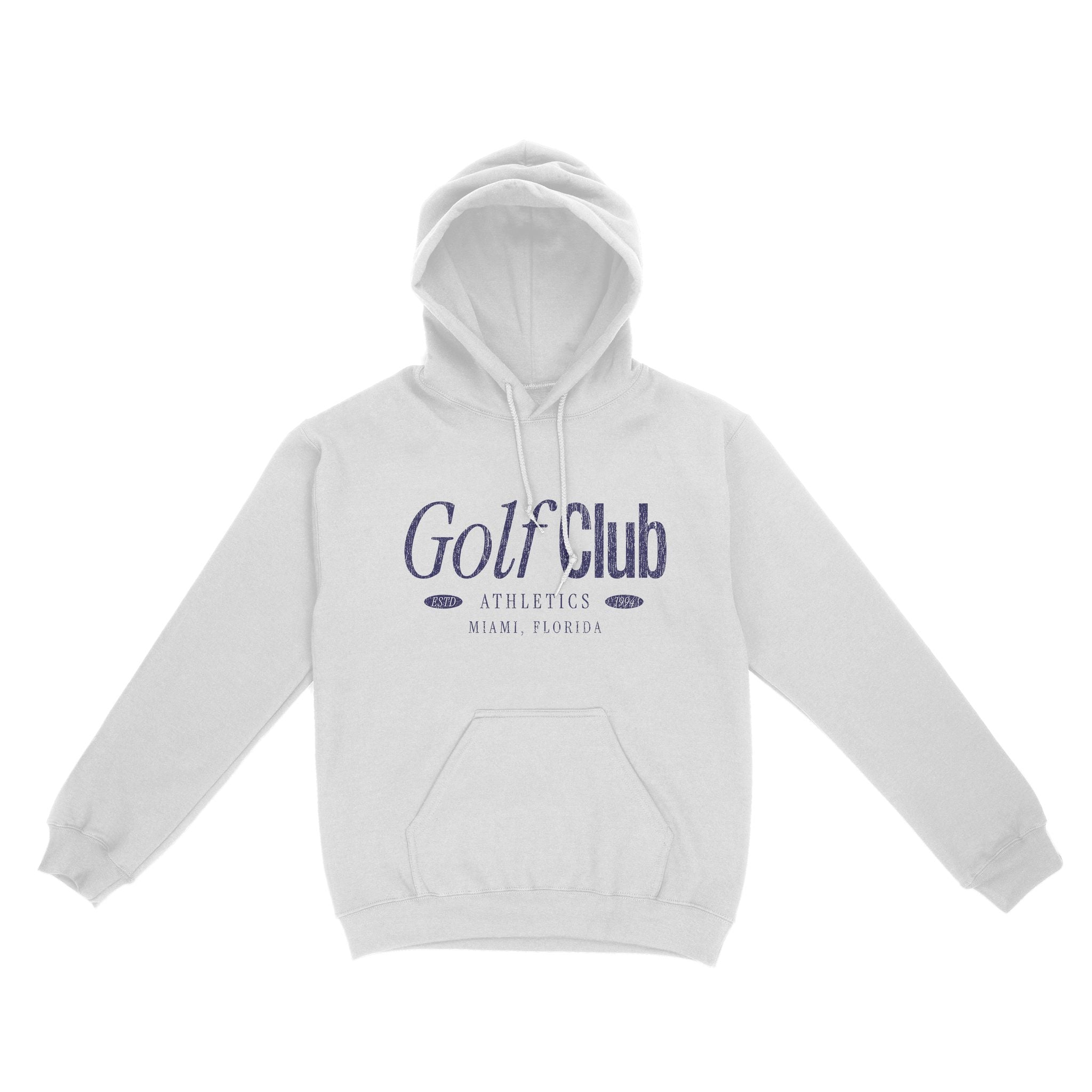 Miami Golf Club 2 Hoodie White front