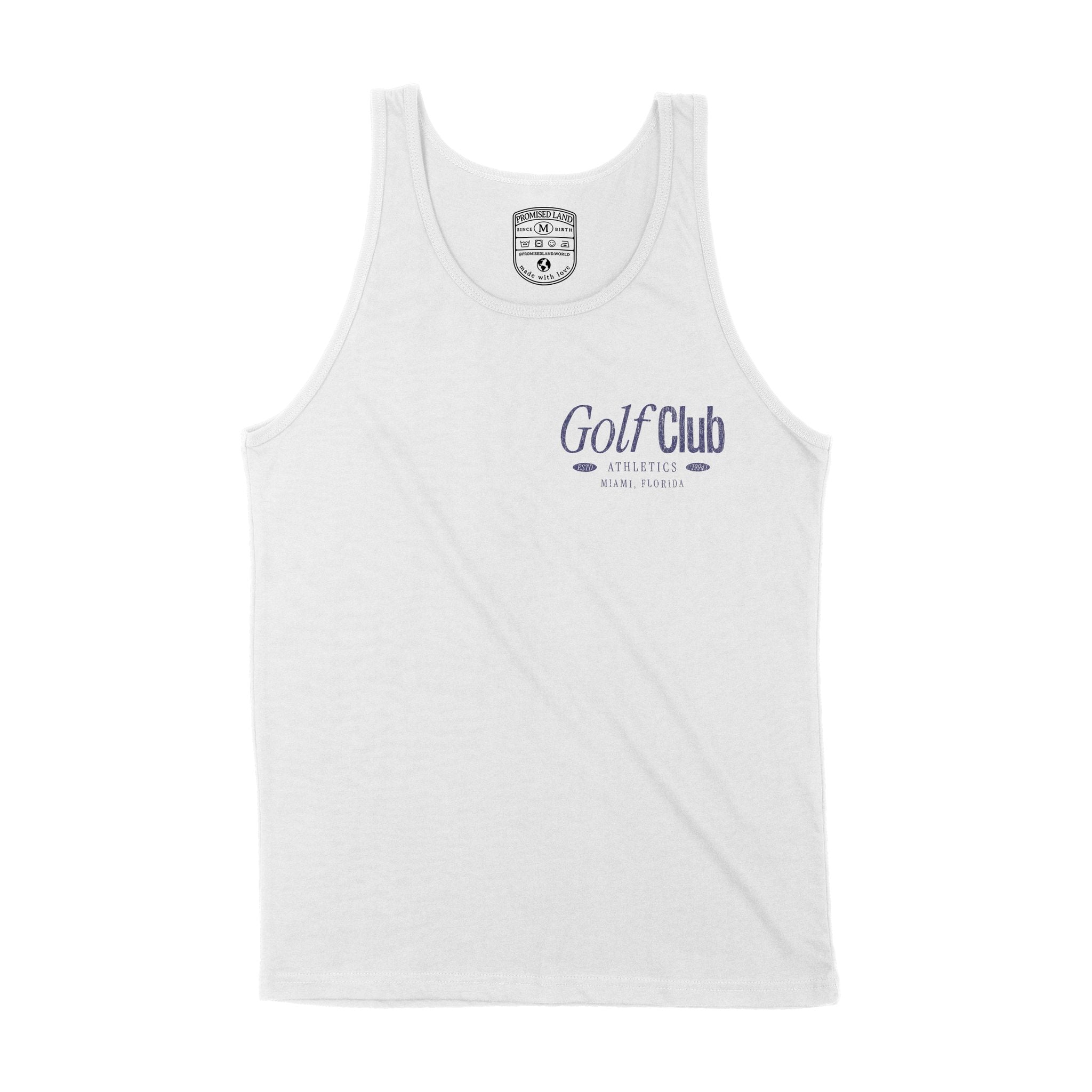 Miami Golf Club 2 Tank Top White front