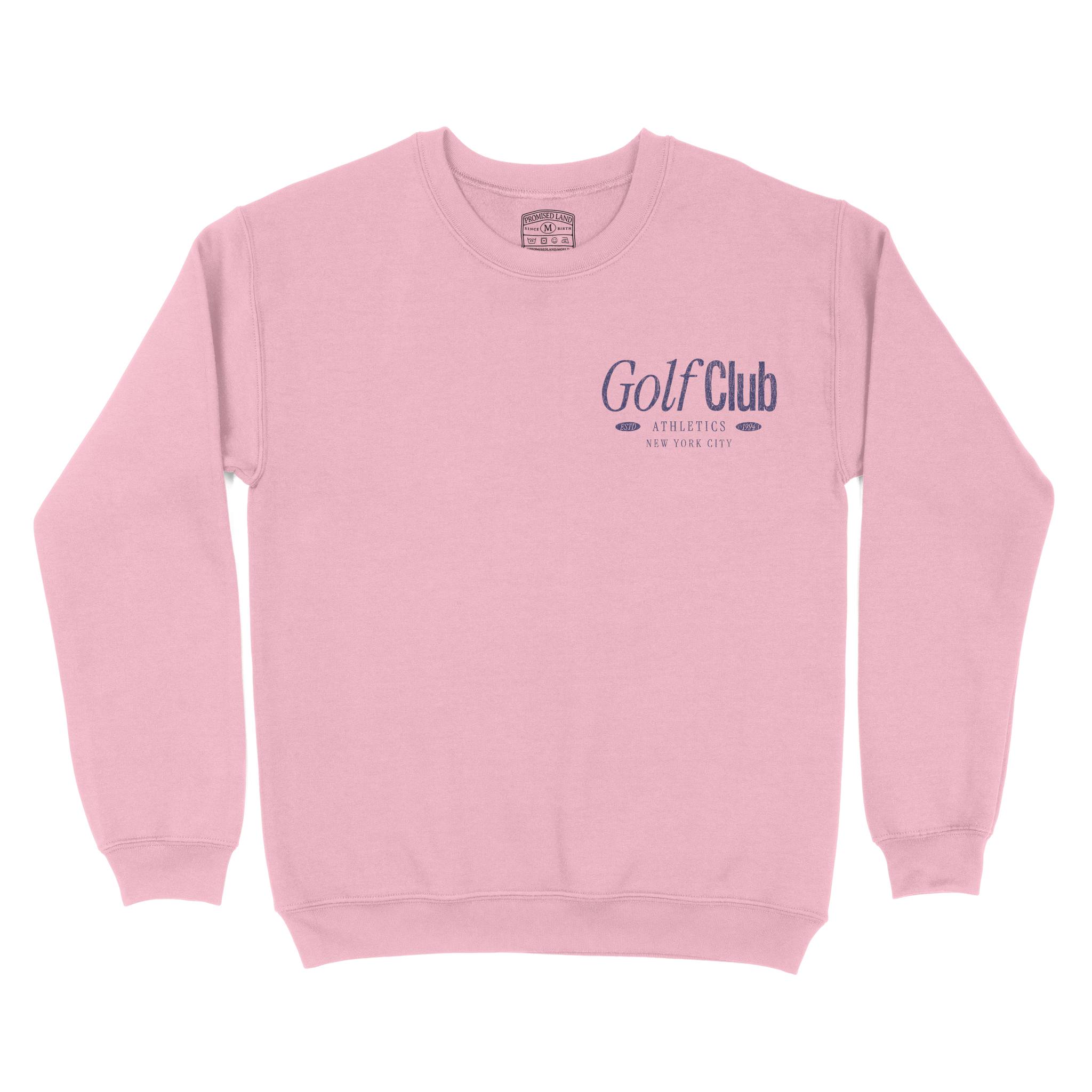 New York Golf Club 2 Crewneck Light Pink front