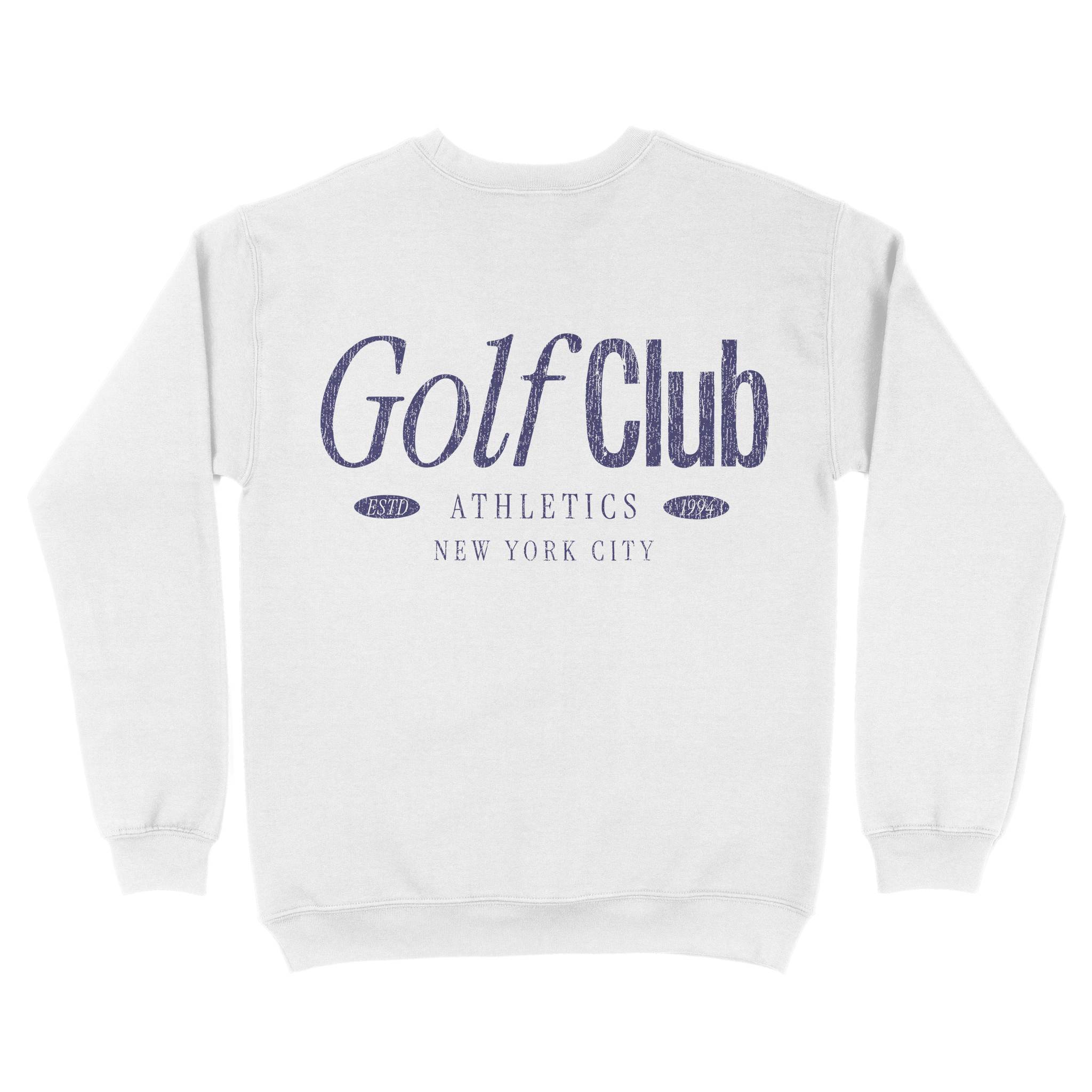 New York Golf Club 2 Crewneck White back