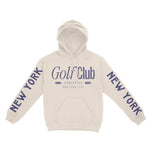 New York Hoodie in Natural - front-sleeves view