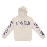 New York Hoodie in Natural - front-sleeves view