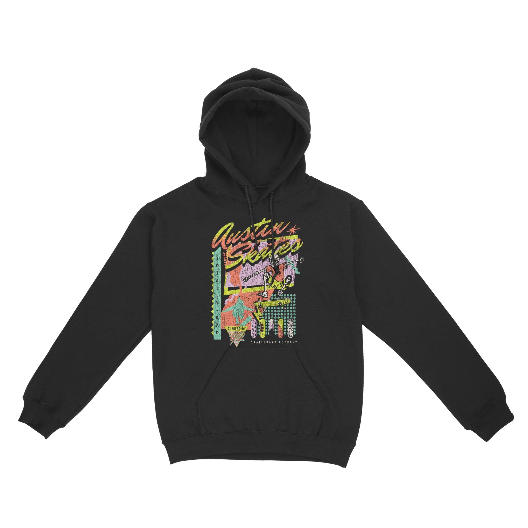 Austin Hoodie in Black - front view