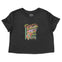 Denver Cropped Tee in Black - front view