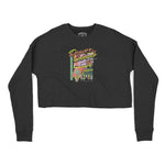 Denver Cropped Crew in Black - front view