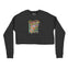 Denver Cropped Crew in Black - front view