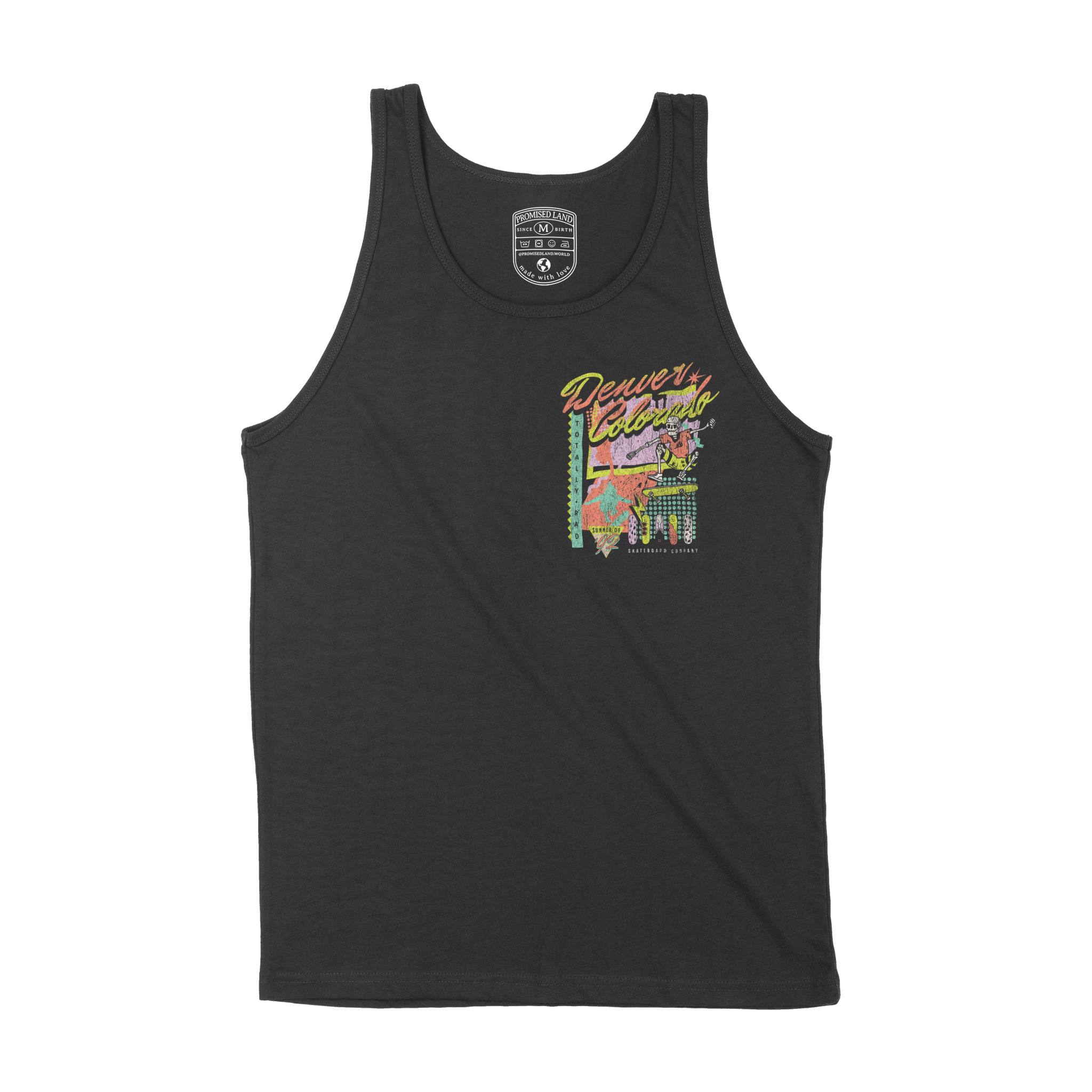 Denver Tank Top in Black - front view