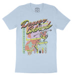 Denver Retro Skater 2 T-Shirt Baby Blue front