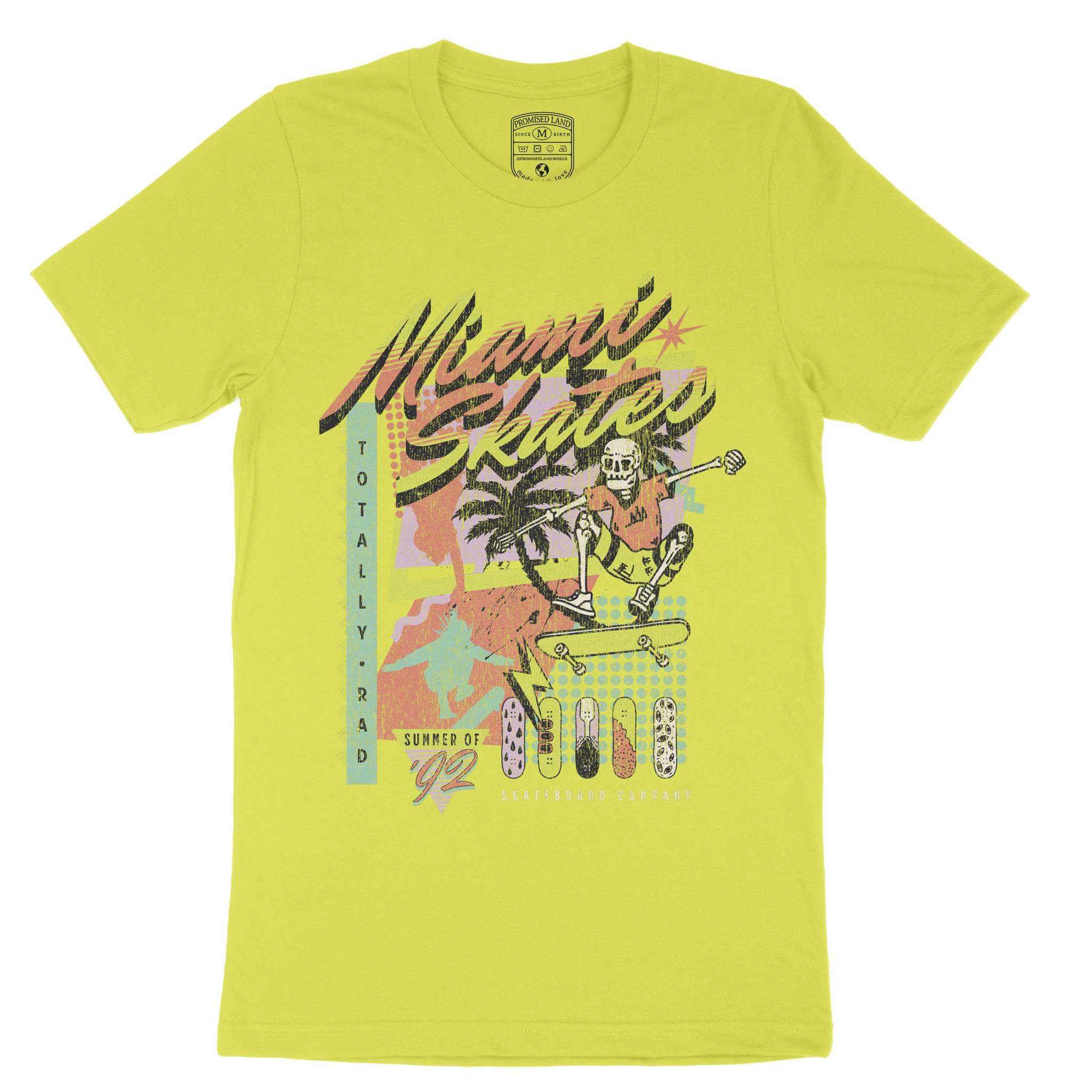 Miami Retro Skater 2 T-Shirt Strobe front