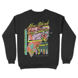 New York Crewneck in Black - back view