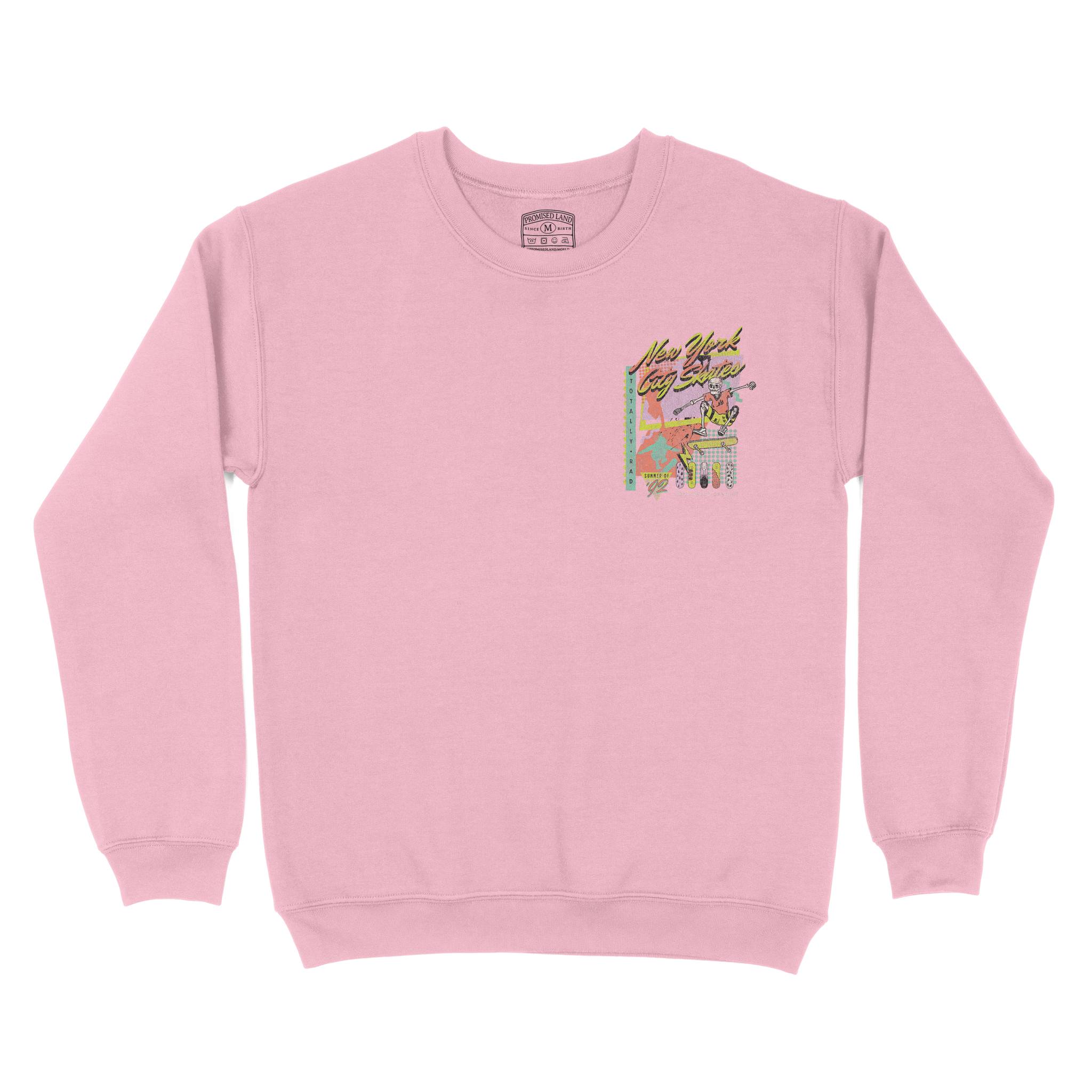 New York Retro Skater 2 Crewneck Light_Pink front