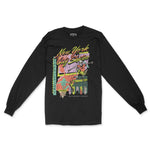 New York Longsleeve in Black - front view