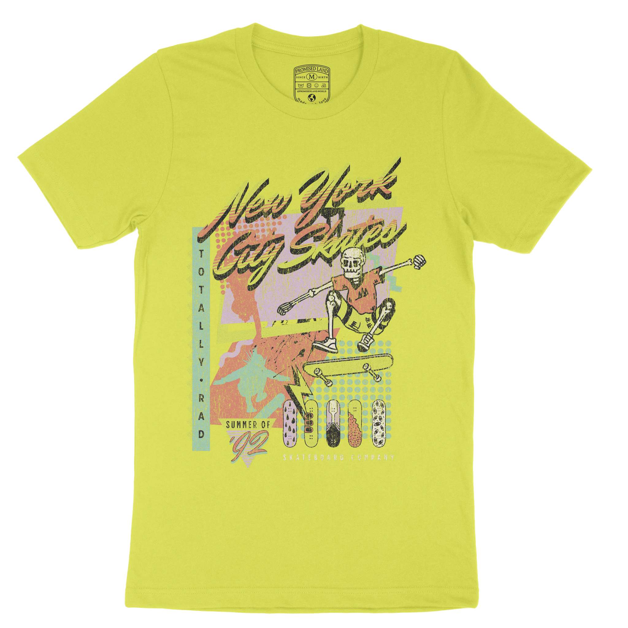 New York Retro Skater 2 T-Shirt Strobe front