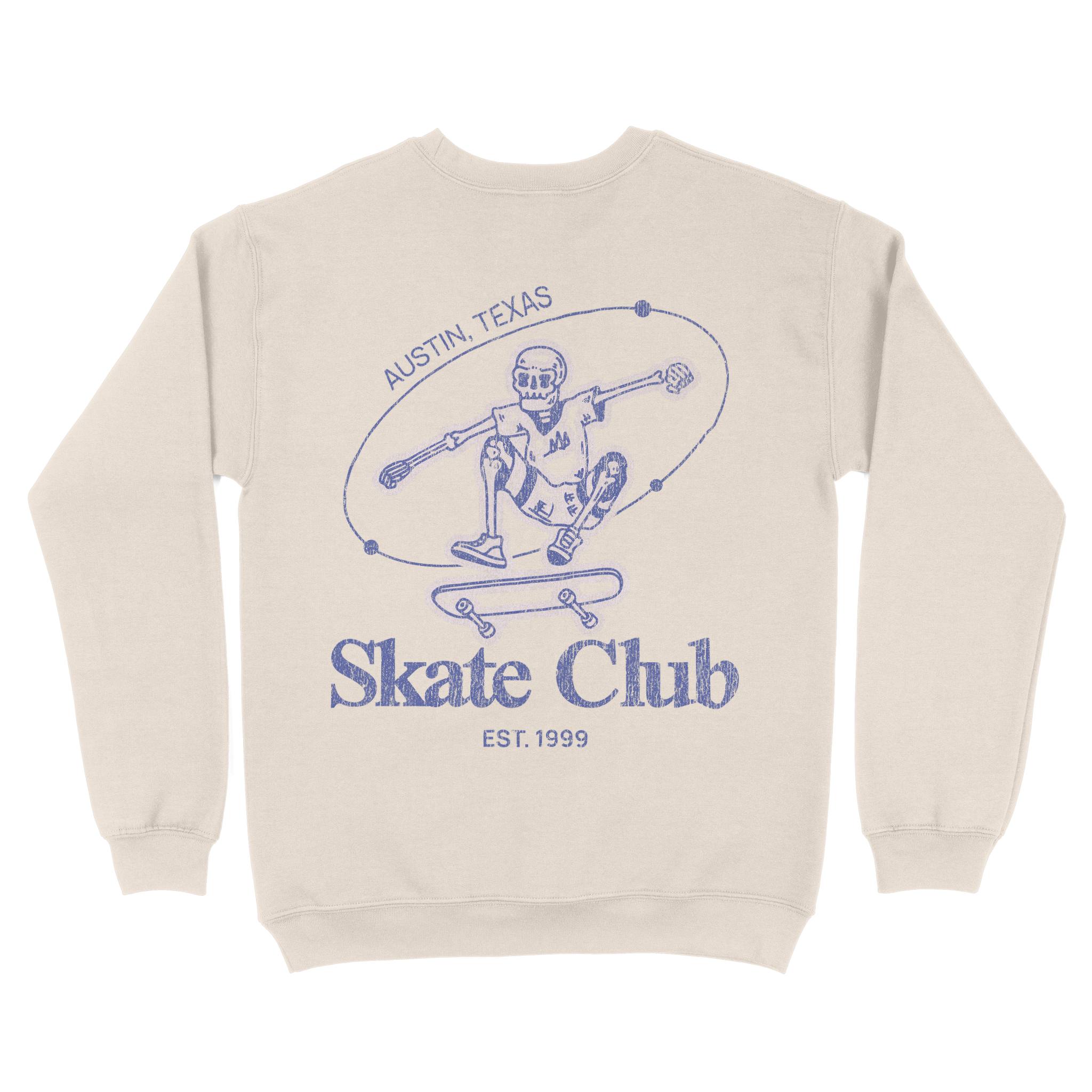 Austin Crewneck in Natural - back view