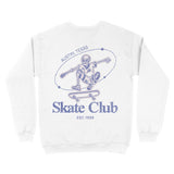 Austin Crewneck in White - back view