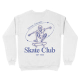 Denver Skater Skull Crewneck White back