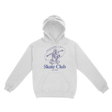 Denver Skater Skull Hoodie White front