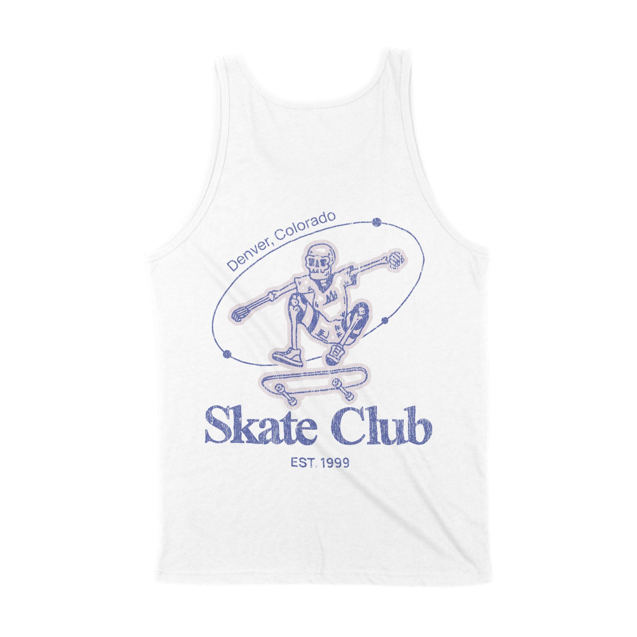 Denver Tank Top in White - back view