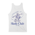 Denver Skater Skull Tank Top White back