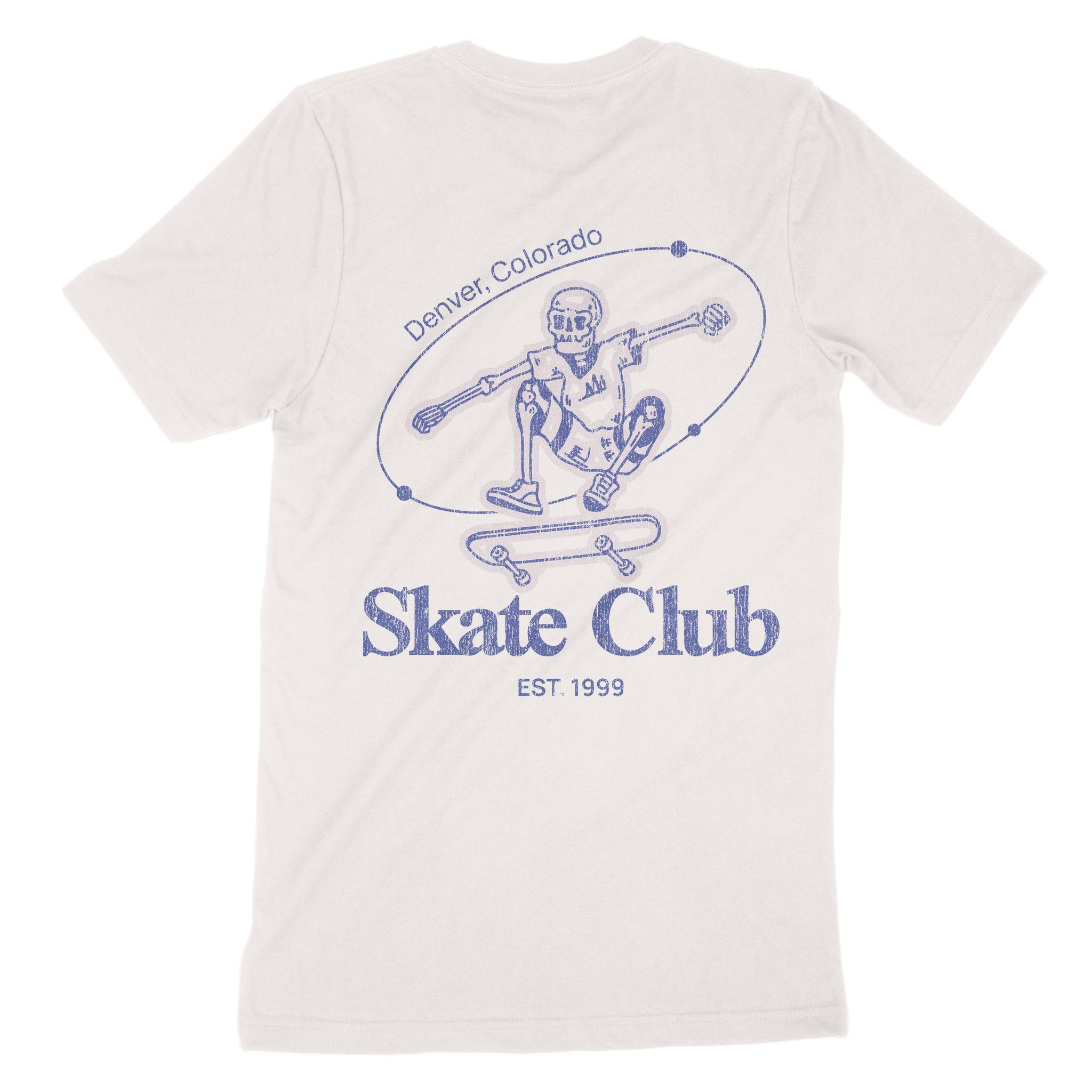 Denver Skater Skull T-Shirt in Vintage - back view