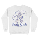 Miami Skater Skull Crewneck White back