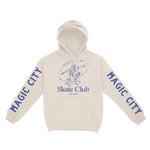 Miami Hoodie in Natural - front-sleeves view