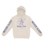 New York Hoodie in Natural - front-sleeves view