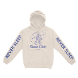 New York Hoodie in Natural - front-sleeves view
