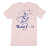 New York Skater Skull T-Shirt Soft_Pink back