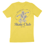 New York Skater Skull T-Shirt Yellow back