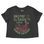 Denver Garden Club Cropped Tee Black front