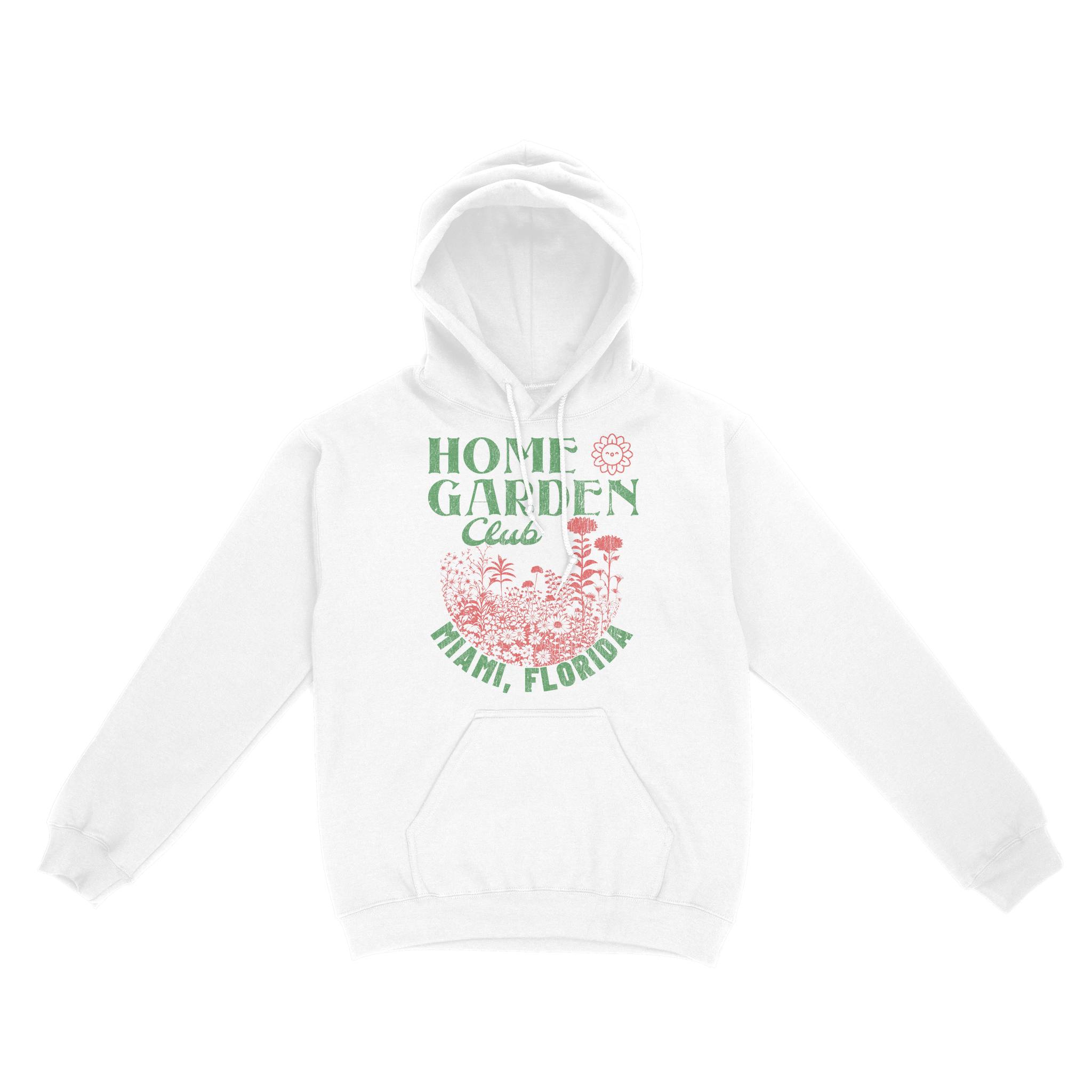 Miami Hoodie in White - front view