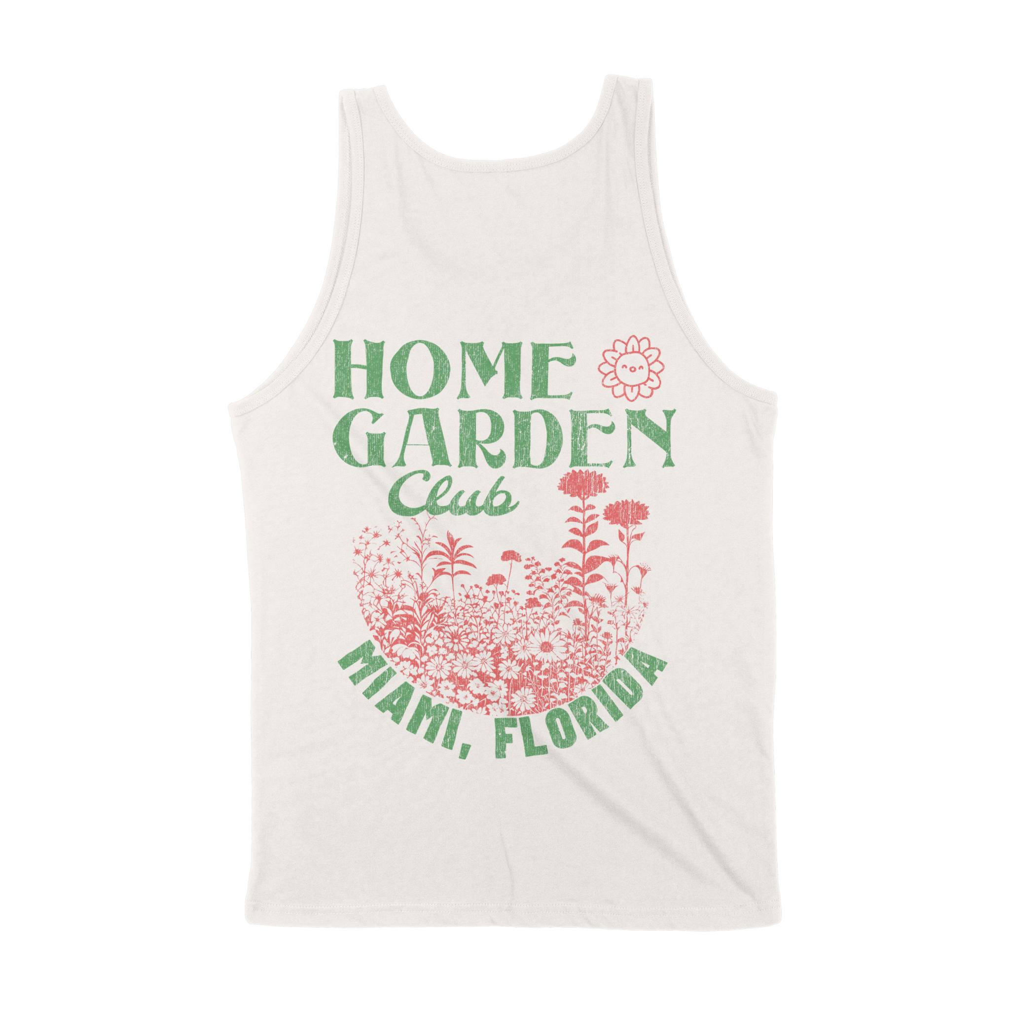 Miami Garden Club Tank Top in Vintage - back view