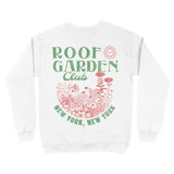 New York Garden Club Crewneck in White - back view