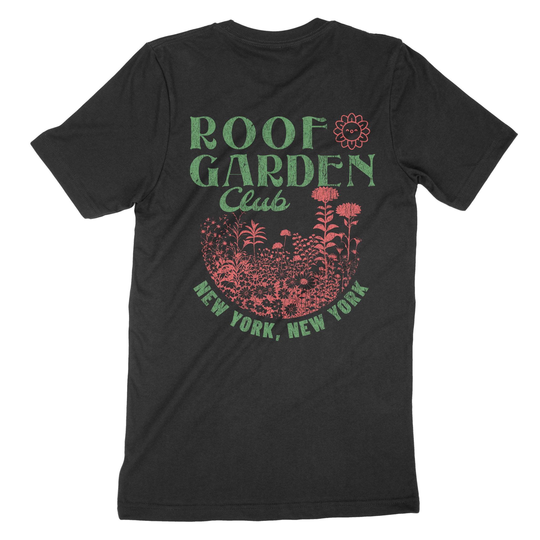 New York T-Shirt in Black - back view