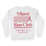 Miami Run Club Crewneck White back