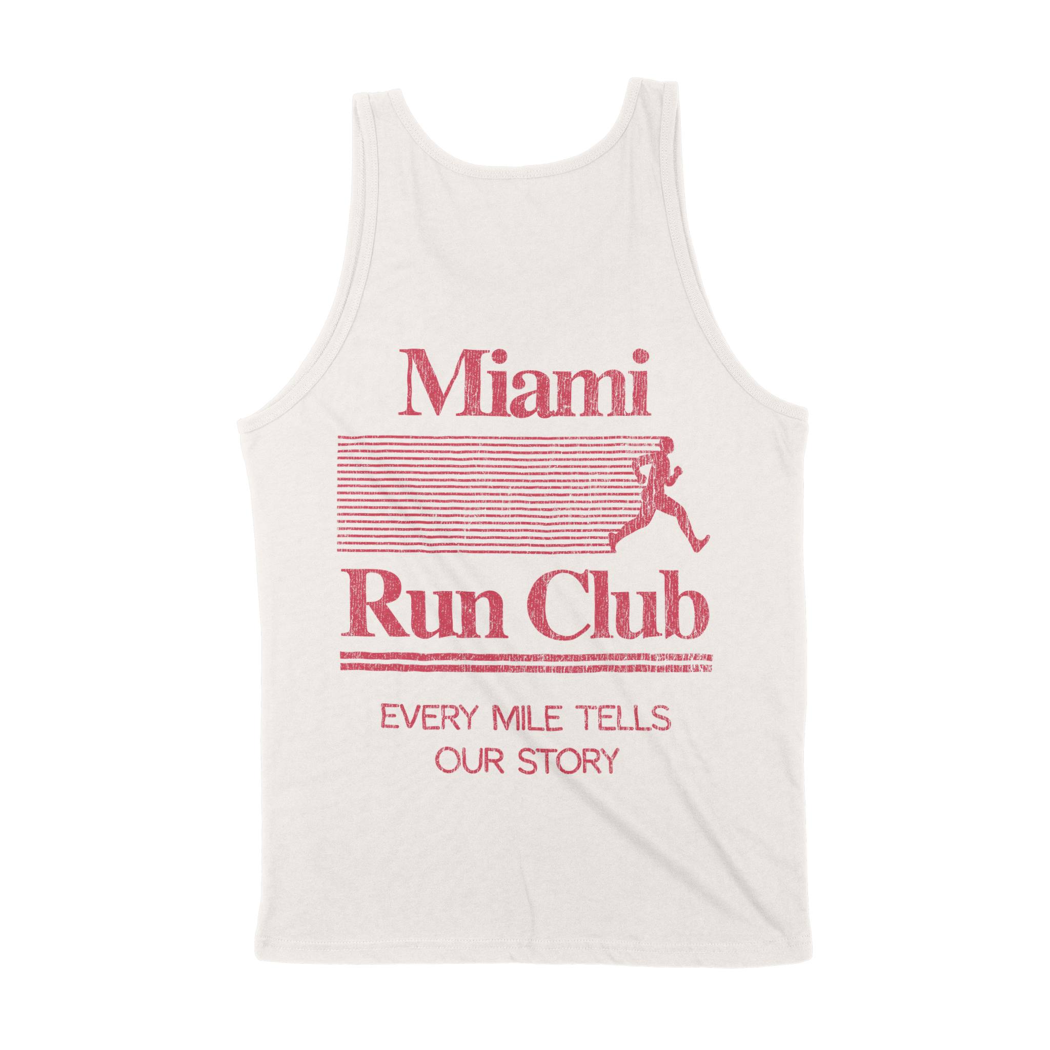 Miami Run Club Tank Top in Vintage - back view