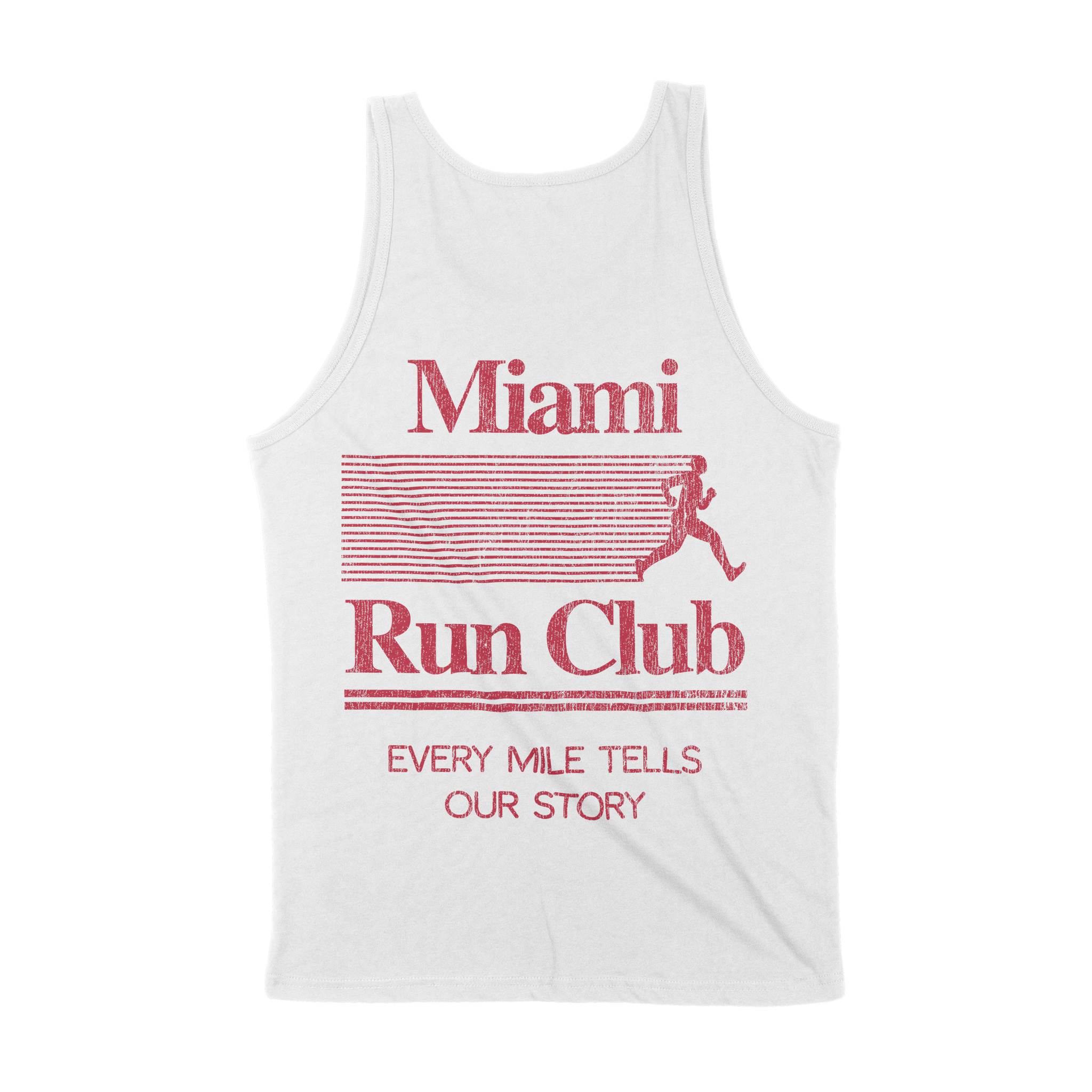Miami Run Club Tank Top White back