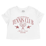 Austin Tennis Club Cropped Tee White front