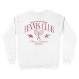 Denver Crewneck in White - back view