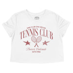 Denver Tennis Club Cropped Tee White front