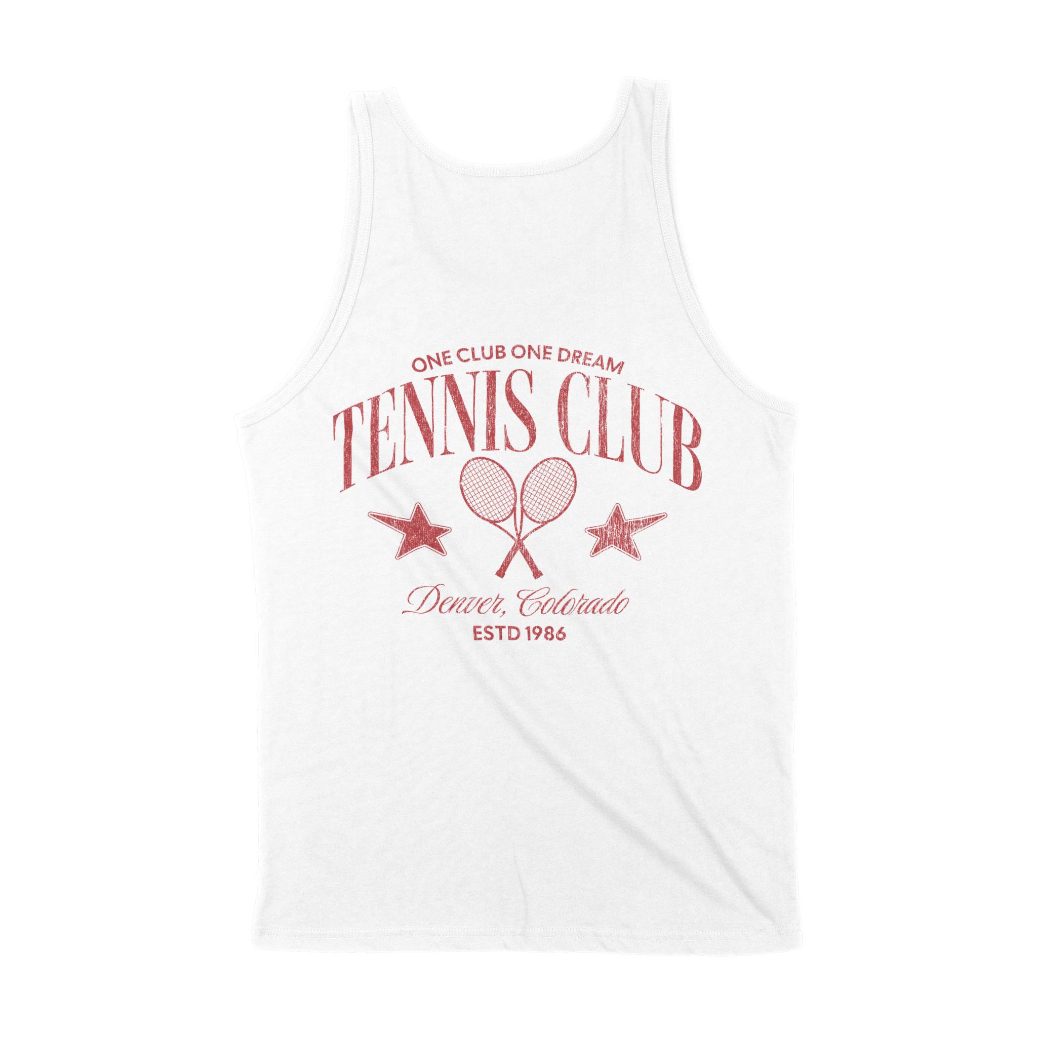 Denver Tank Top in White - back view