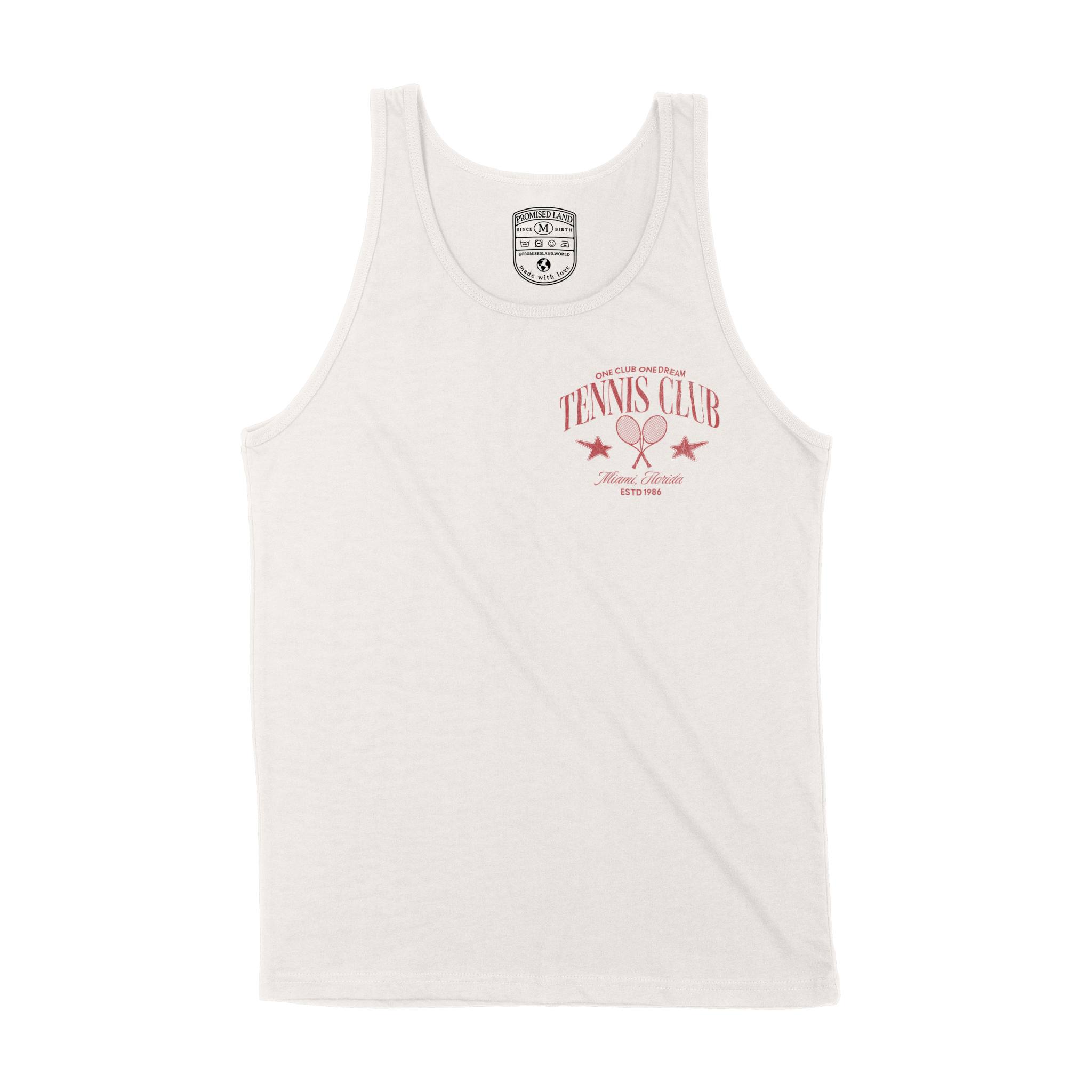 Miami Tennis Club Tank Top in Vintage - front view