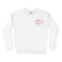 New York Crewneck in White - front view