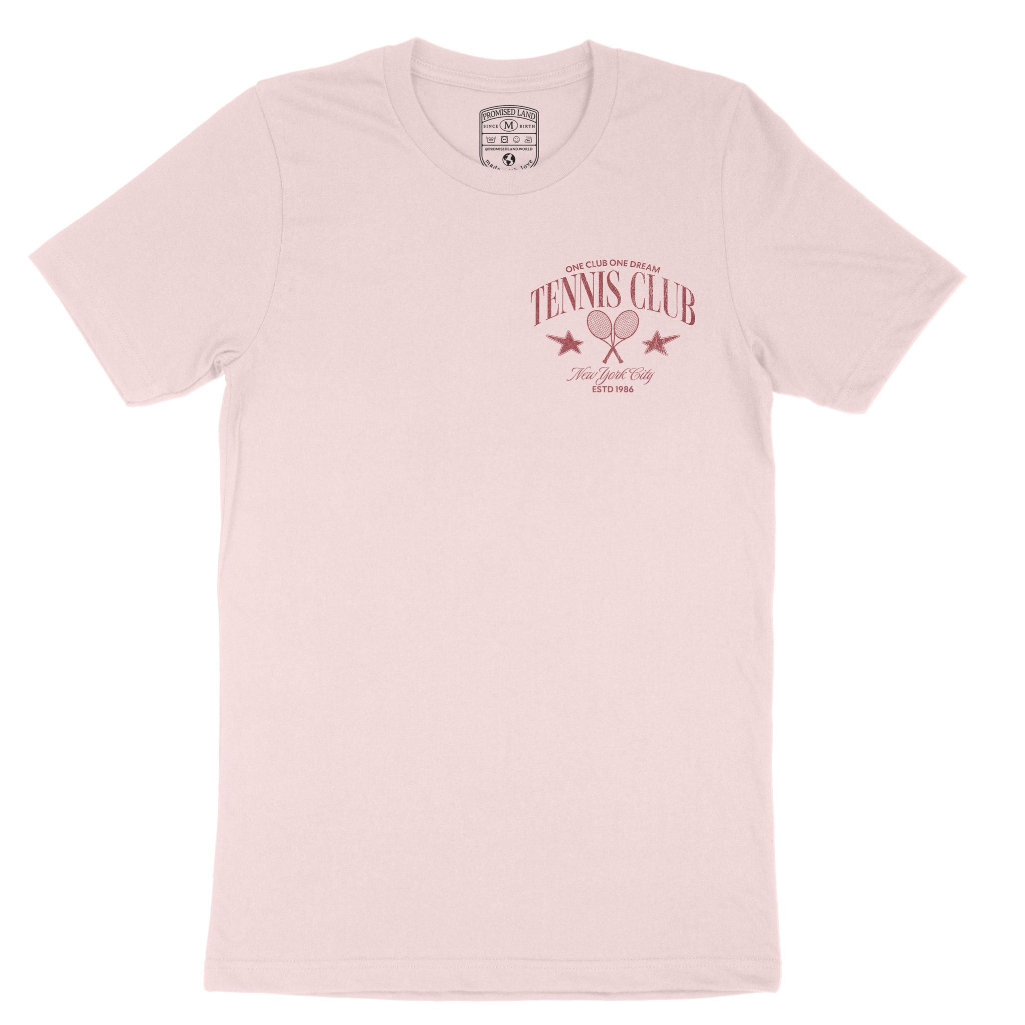 New York Tennis Club T-Shirt Soft_Pink front