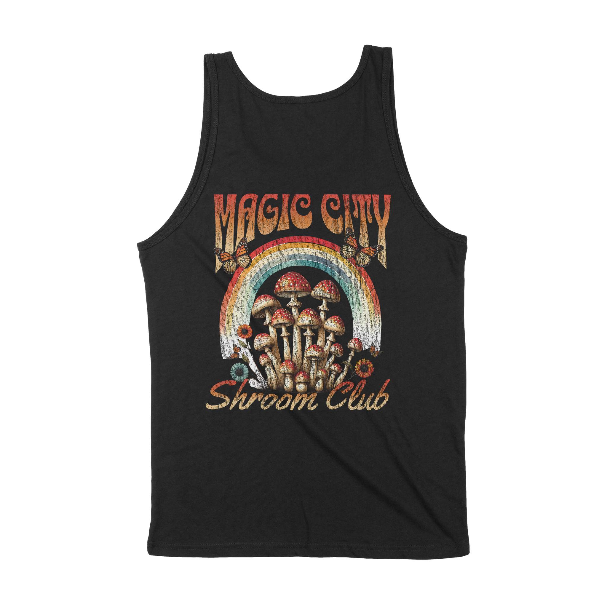 Miami Mushroom Love Tank Top Black back