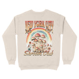 New York Mushroom Love Crewneck in Natural - back view