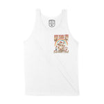 New York Mushroom Love Tank Top in White - front view